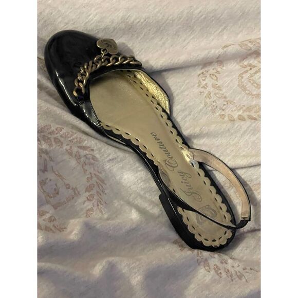 Og vintage juicy couture charmed charm chain flats /shoes black - Picture 8 of 8
